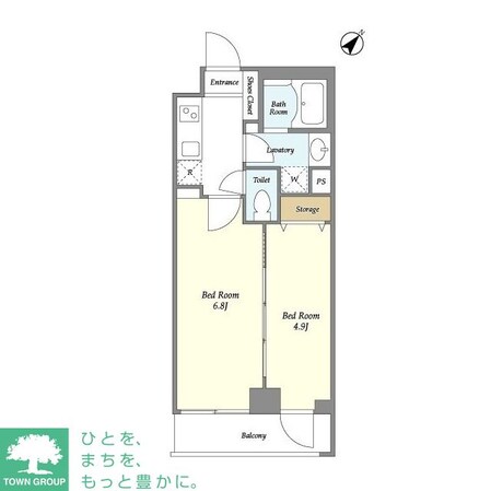 ミュプレ渋谷の物件間取画像